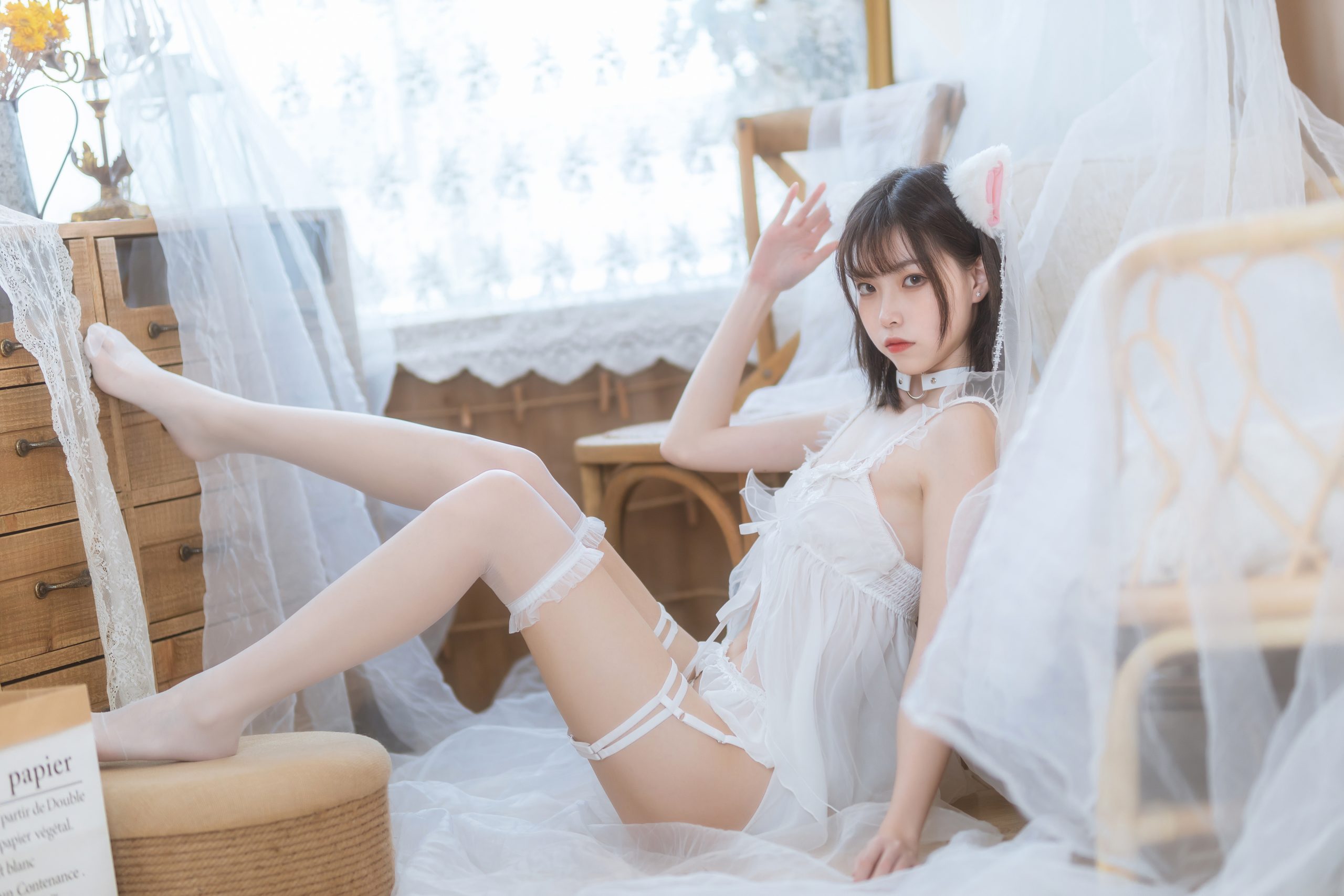[41P/627MB]【许岚LAN】 – 少女白色裙