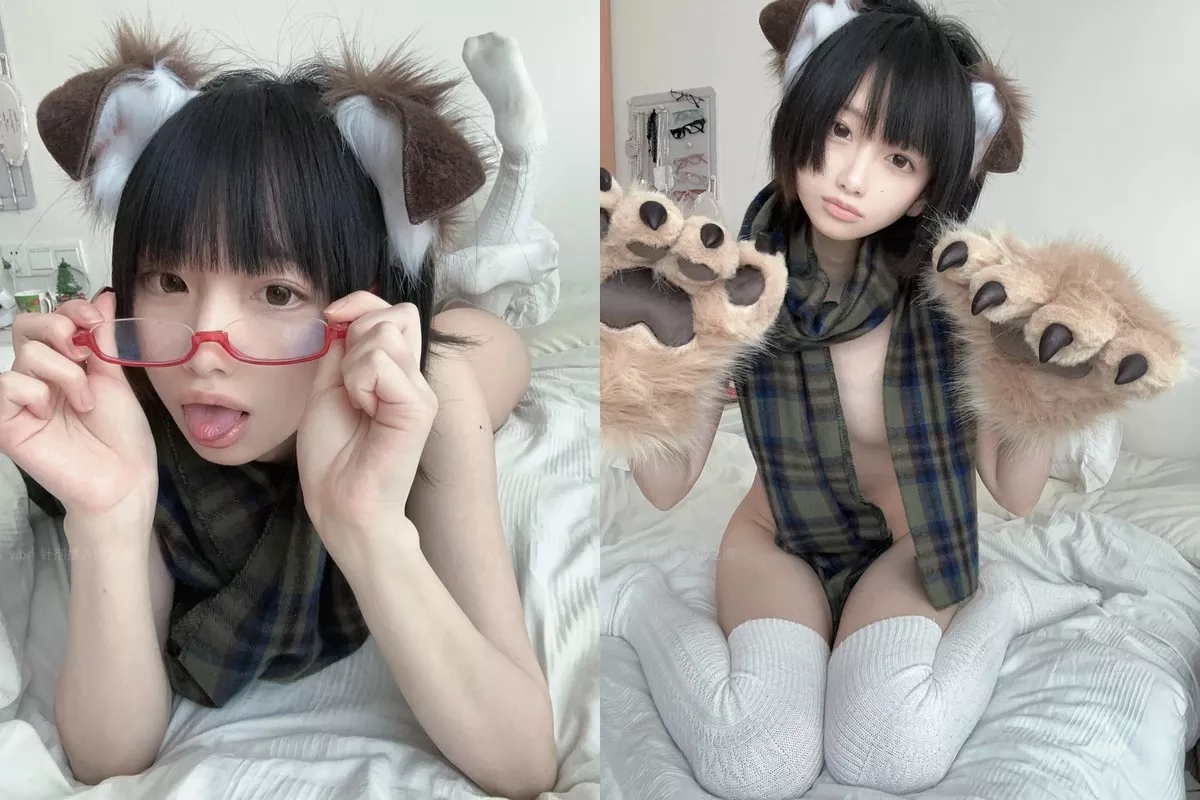 贫乳福利姬@千澄 裸体围巾犬娘+泡泡袜少女 [0V26P_11.69MB]